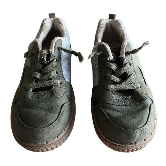 Carter's Olive Green Elastic Lace Sneakers Boys' 13 - Picture 2 of 12